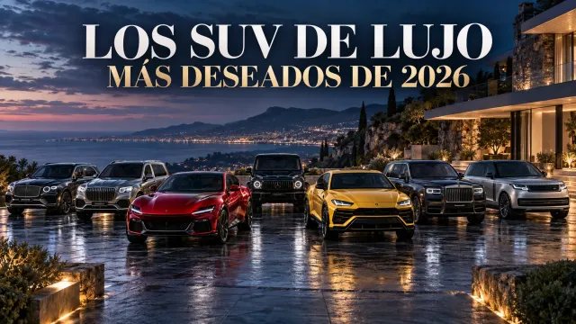 Comparativa de los SUV de lujo más deseados de 2026 frente a una mansión exclusiva