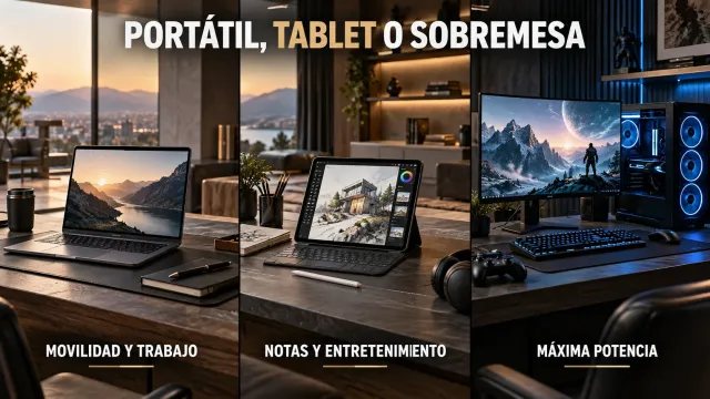 Guía para elegir portátil según el uso: trabajo, estudios, gaming, fotografía, vídeo o tareas cotidianas