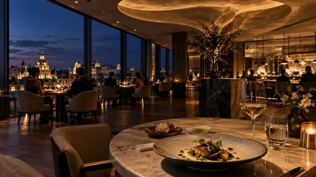 Los restRestaurante de lujo en Madrid con alta cocina y vistas nocturnas de la ciudadaurantes más caros y exclusivos de Madrid: Michelin, famosos y futbolistas