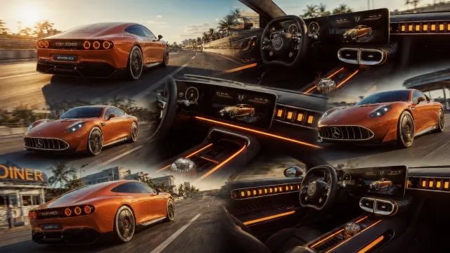 AMG Concept GT XX: el eléctrico naranja que quiere hacer algo más difícil que acelerar